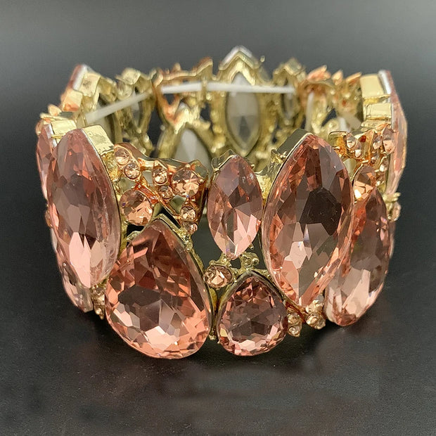 Fashion Marquise Crystal Cuff Bracelets| Pktjewelrygiftshop