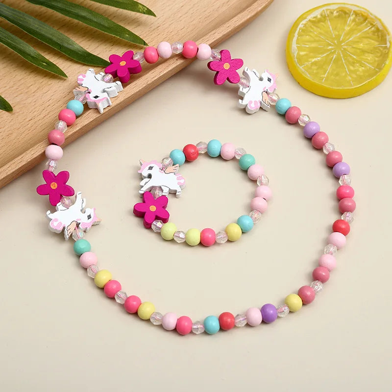 Adorable 2pcs/Set Cute Necklace Bracelet Sets