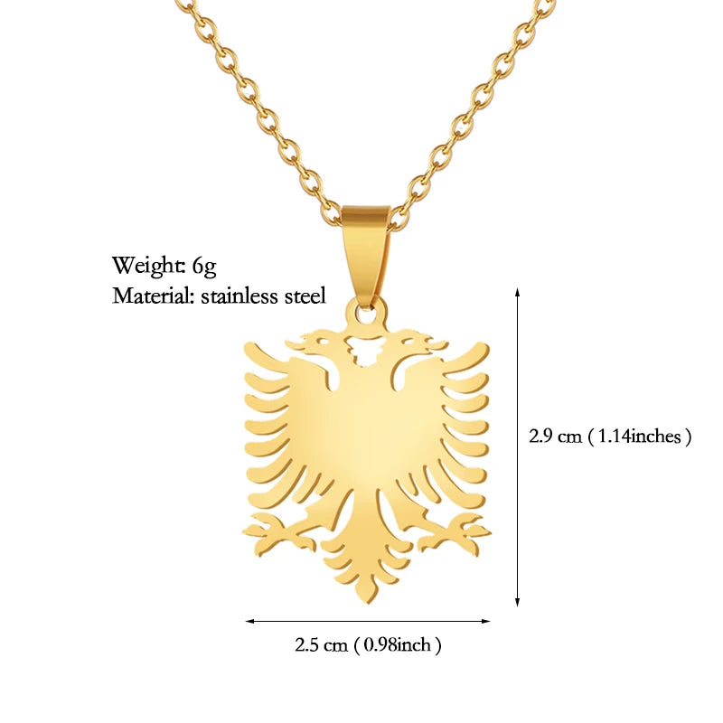 Fashion Albania Eagle Pendant Necklace for Women & Men