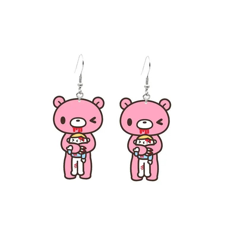 Gloomy Bear Earrings| Pktjewelrygiftshop