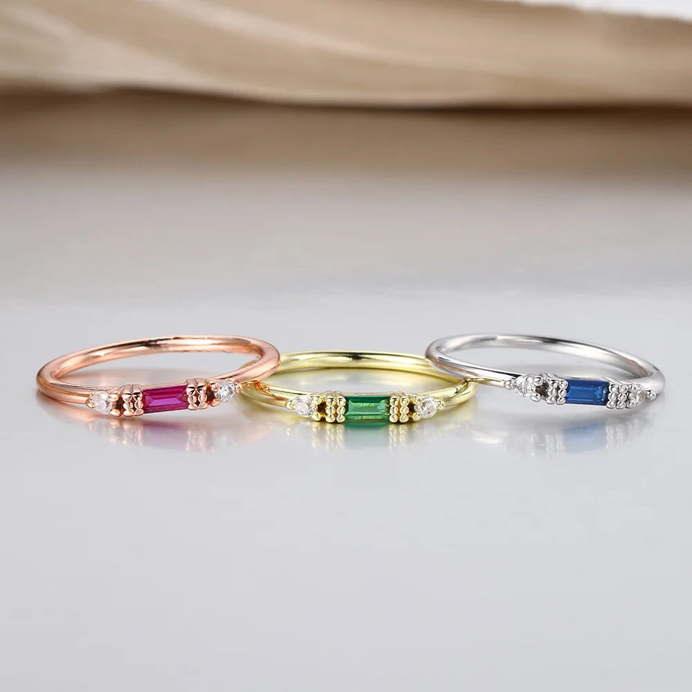 Elegant Mini Crystal Zircon Rings | Pktjewelrygiftshop