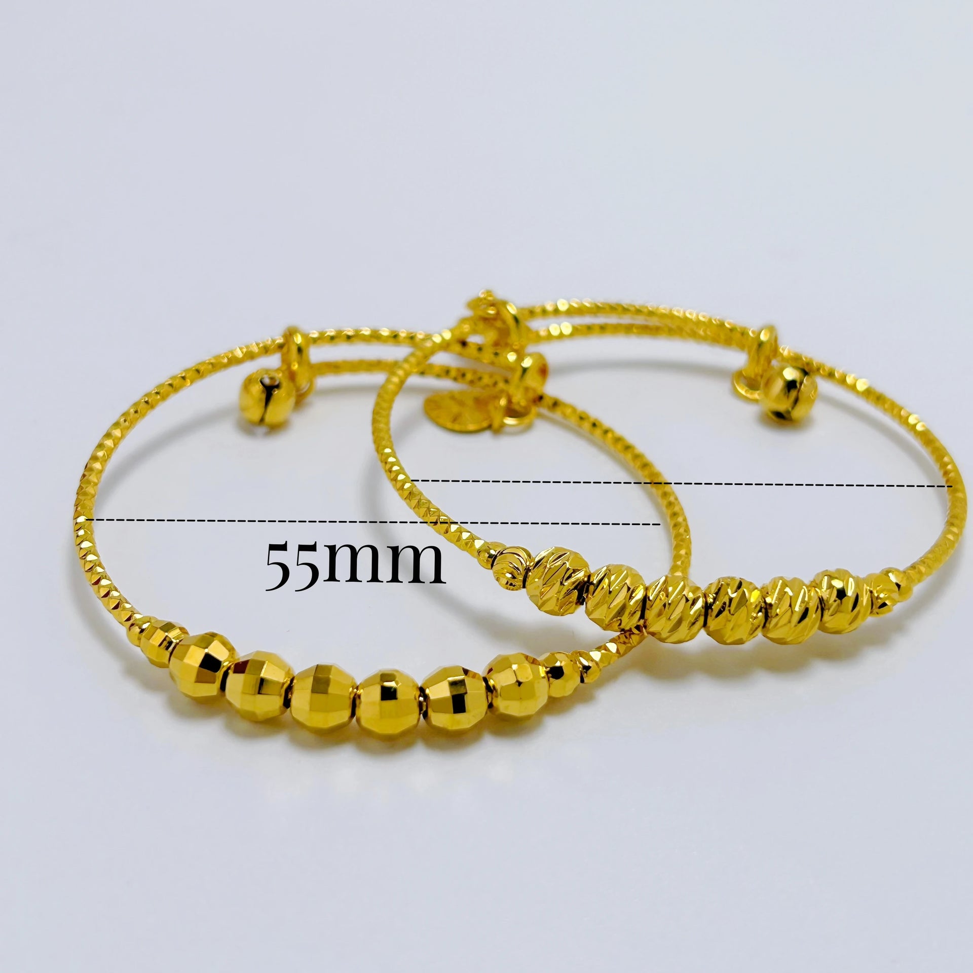 Gold Beaded Charm Bracelets