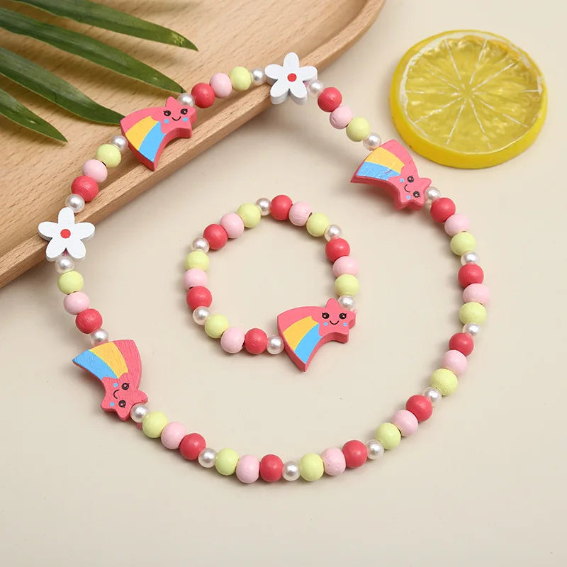 Adorable 2pcs/Set Cute Necklace Bracelet Sets