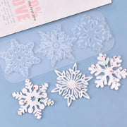 Christmas Hollow Snowflake Ornament Silicone Mold