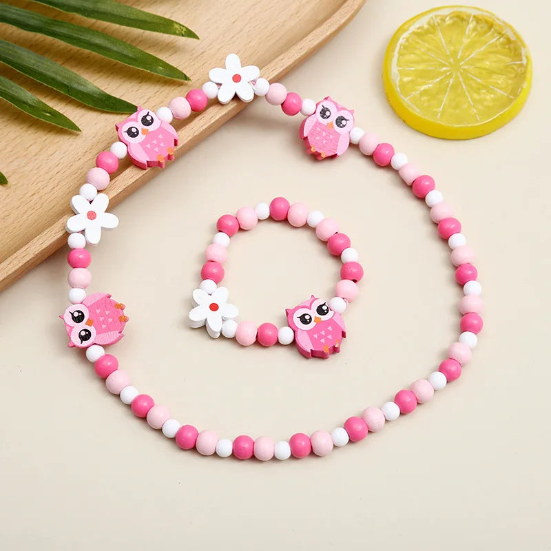 Adorable 2pcs/Set Cute Necklace Bracelet Sets