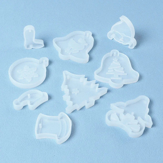 New Year Resin Molds for DIY Pendant Jewelry