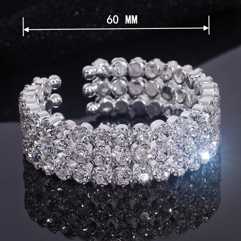 Luxury Bling Crystal Rhinestone Bracelets | pktjewelrygiftshop