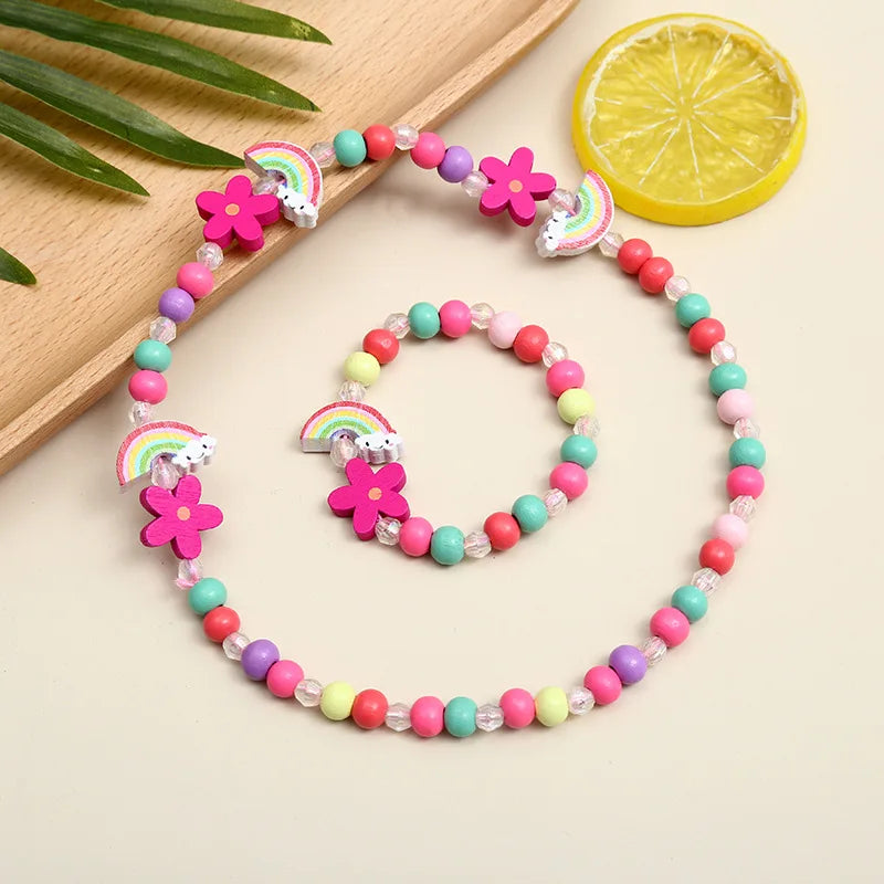 Adorable 2pcs/Set Cute Necklace Bracelet Sets