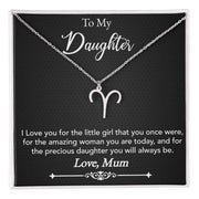 Zodiac Symbol Necklace From Mom To Daughter