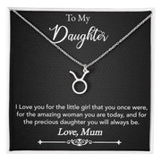 Zodiac Symbol Necklace From Mom To Daughter