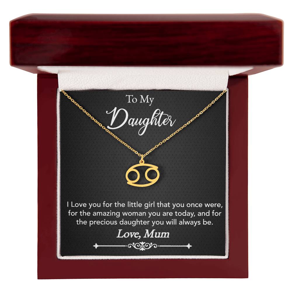 Zodiac Symbol Necklace From Mom To Daughter