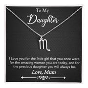 Zodiac Symbol Necklace From Mom To Daughter